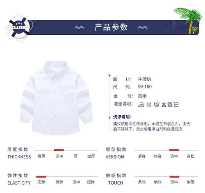Girls Long Sleeve White School Uniform Shirt