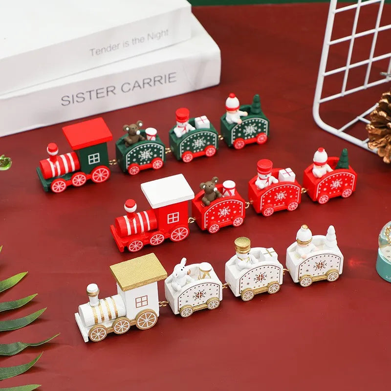 Christmas Train Merry Christmas Decorations For Home 2025 Cristmas Ornament Xmas Navidad Noel Gifts Happy New Year 2026 Gifts