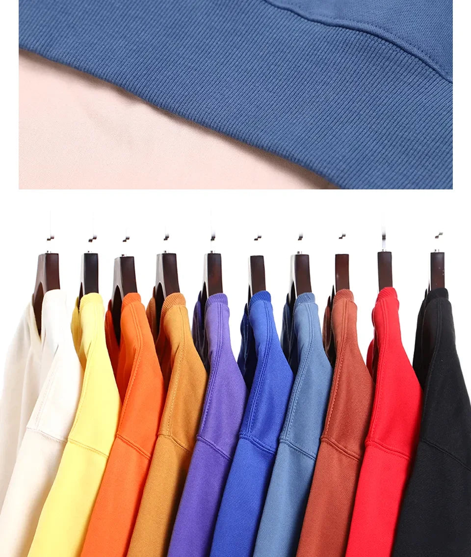 Women’s Casual Solid Color Hoodie – Loose Crewneck Autumn Pullover