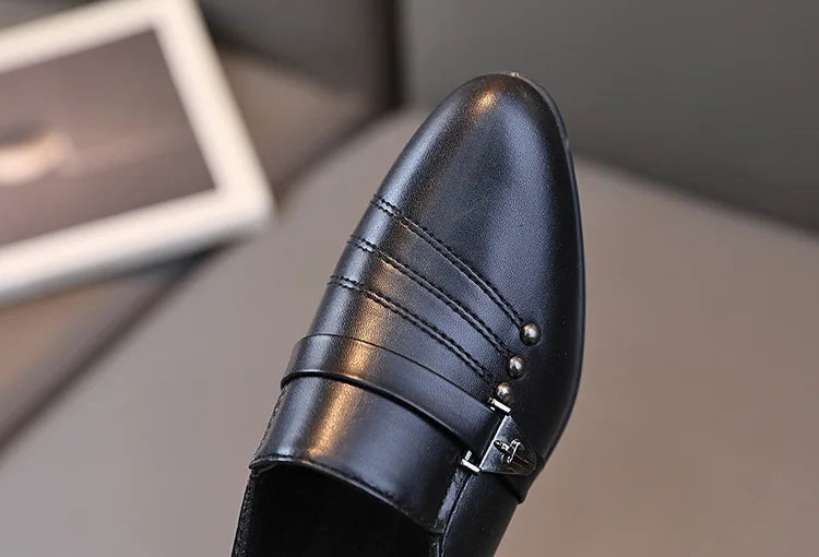 Spring Autumn Boy Leather Shoe Fashion Causal Children&