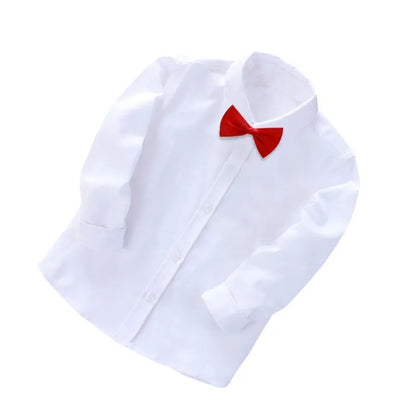Girls Long Sleeve White School Uniform Shirt
