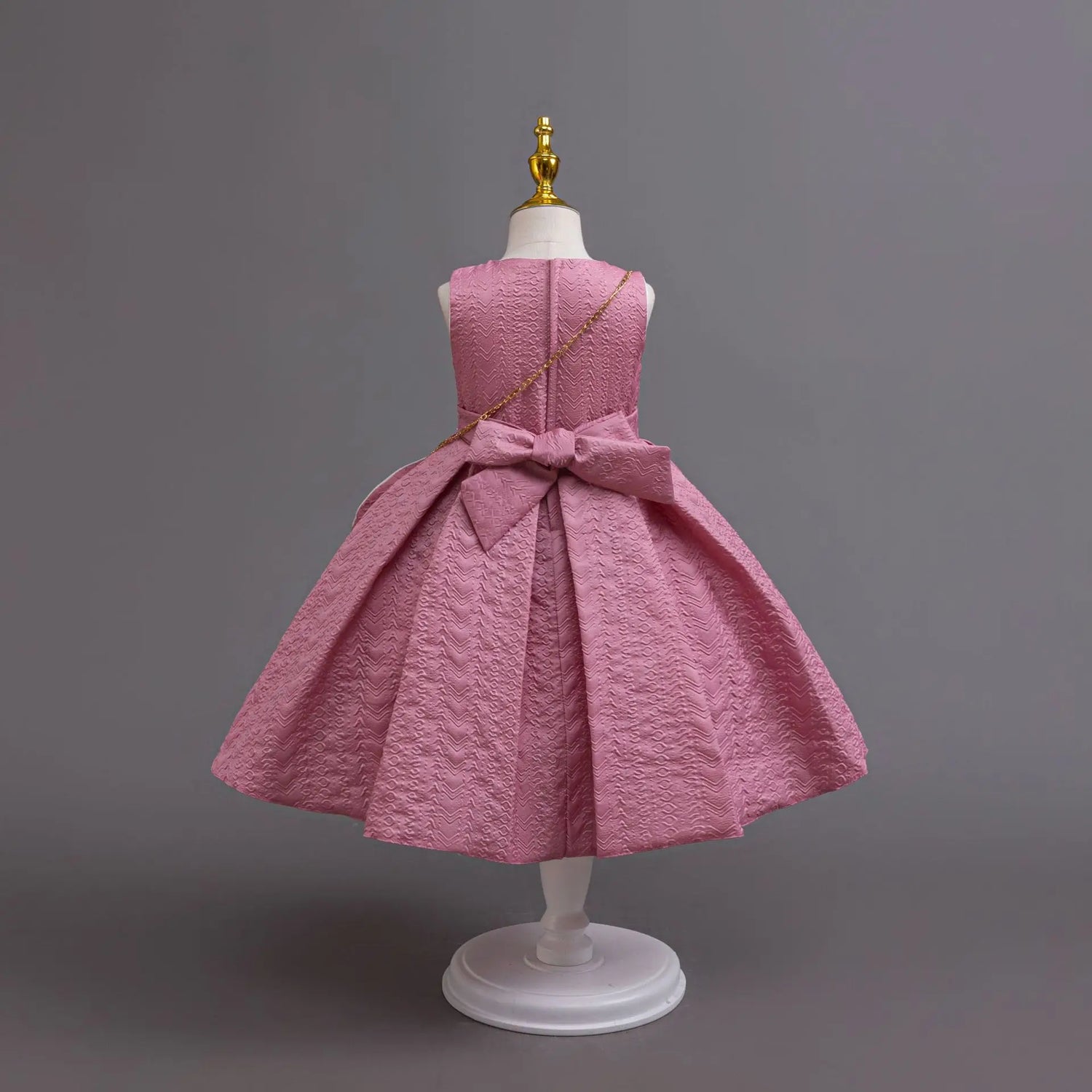 HETISO Autumn/Winter Long Sleeve Girl Party Dress Elegant Lace Christmas Formal Gown Gift with Bag for Kids Children 2-8Y