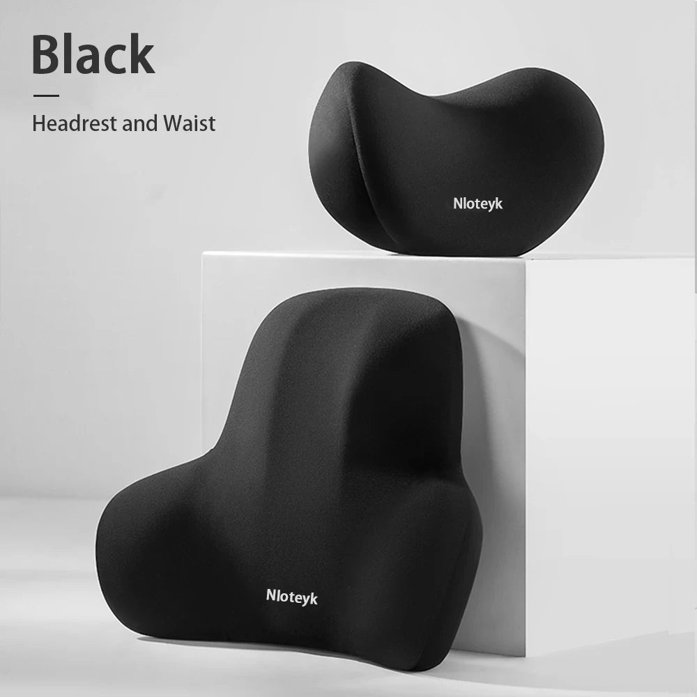 Crisluvᵀᴹ Memory Foam Car Neck Pillow – Headrest &amp; Back Support