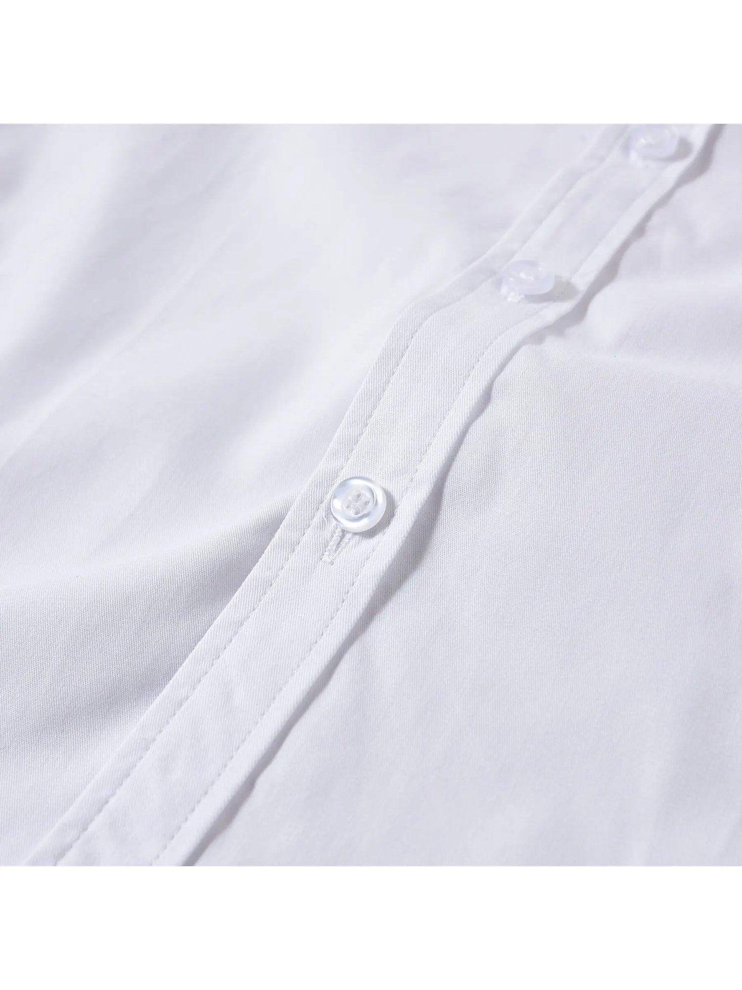 Children Long Sleeve White School Uniform Shirt