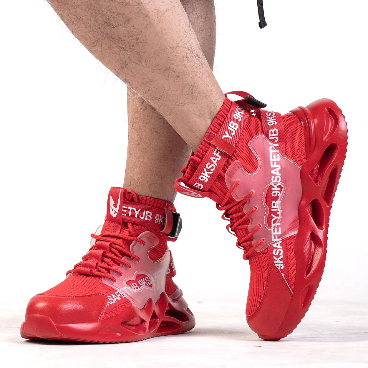 Steel Toe Safety Shoes Men Women Work Safety Boots Lightweight Breathable Comfortable Industrial Construction Sneakers Men Boots