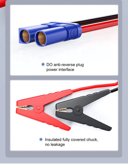 EAFC 12V Car Jump Start 600A-2000A Car Battery Starter Booster Auto Starting Device Emergency Start Portable Power Bank