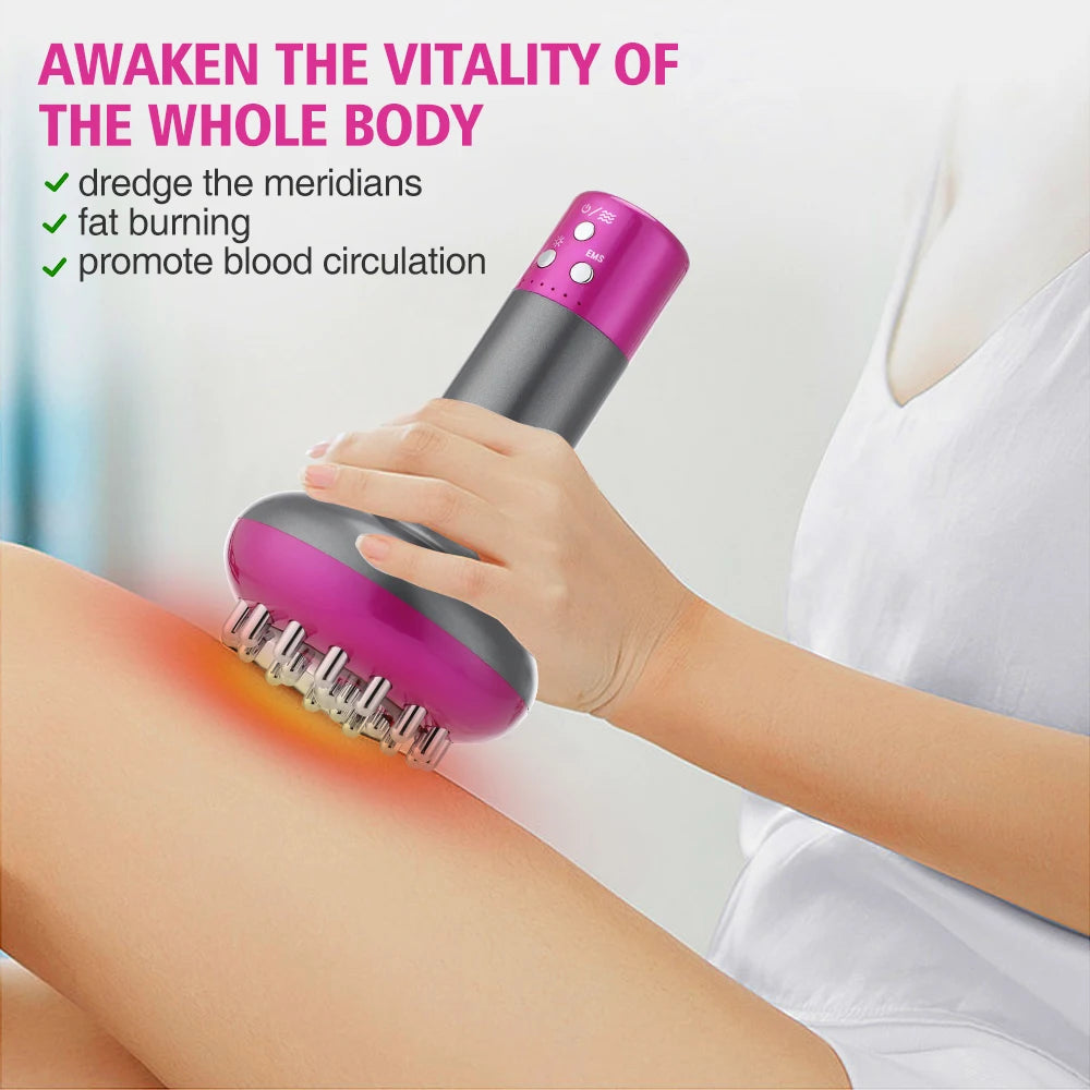 Electric Lymphatic Drainage Massager – Microcurrent Anti-Cellulite Body Brush