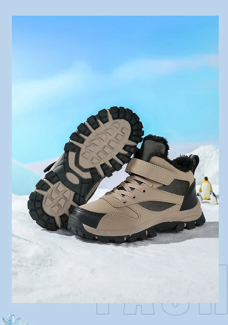 Crisluv Kids Plush Winter Snow Boots