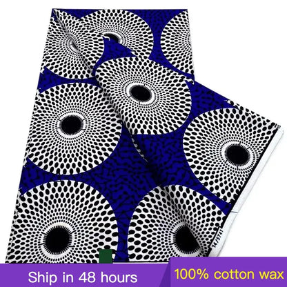 100% Cotton Batik Nigeria Women Style Ankara Wax Fabric Soft Pagne 2025 New Guaranteed Veritable African Real Wax Prints Fabric