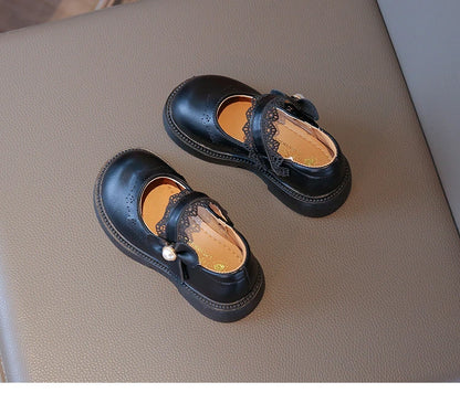 Girls Fashion Leather Flats – Soft Sole