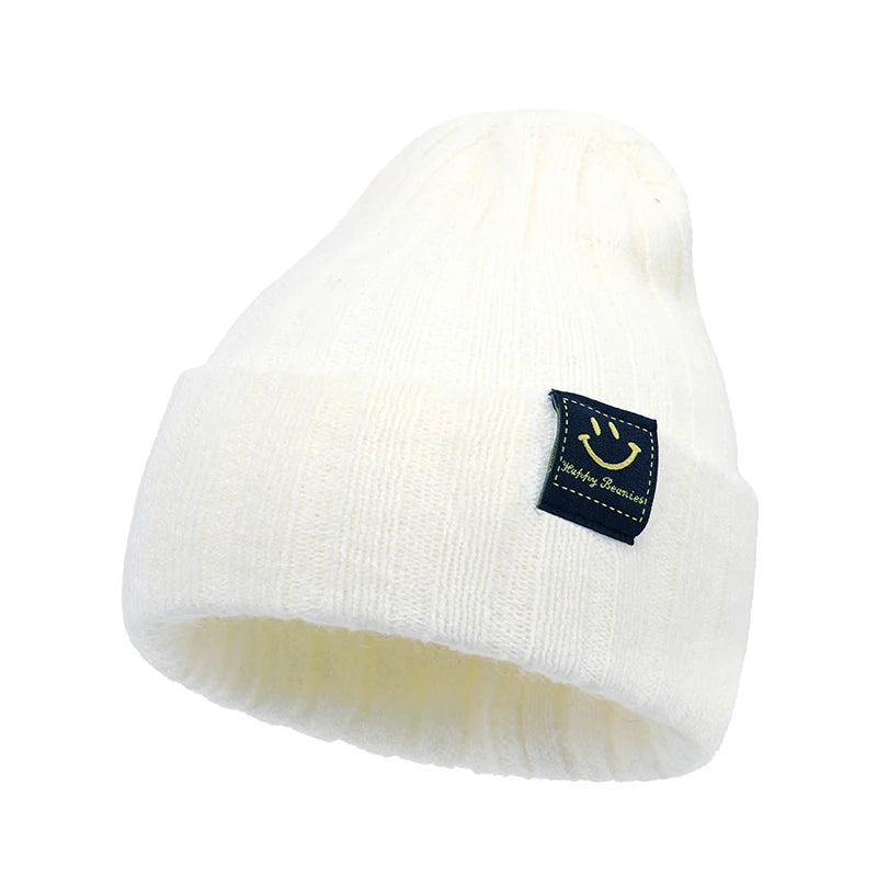 Autumn Winter Solid Color Baby Boys Girls Hat Knitted Soft Kids Beanie Cap For 0-6 Month Newborn Toddler Windproof Warm Hat 2025