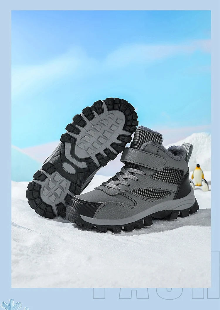 Crisluv Kids Plush Winter Snow Boots
