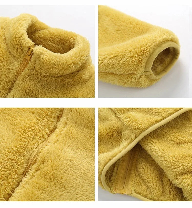 Crisluvᵀᴹ Kids Winter Fleece Jacket – Warm Boys &amp; Girls Outerwear Coat