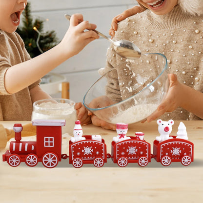 Christmas Train Merry Christmas Decorations For Home 2024 Cristmas Ornament Xmas Navidad Noel Gifts Happy New Year 2025 Gifts