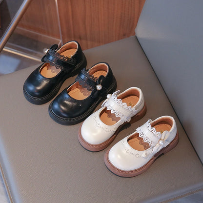 Girls Fashion Leather Flats – Soft Sole