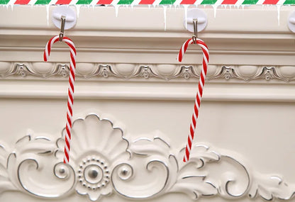 Christmas Decorations Christmas Tree Ornaments Christmas Candy Canes Red and White Canes, Holiday Scene Decorations