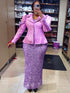 Luxury Sequin Coat Dress Set