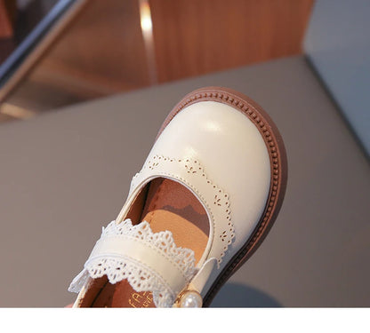 Girls Fashion Leather Flats – Soft Sole