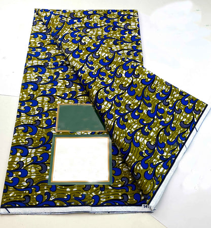 100% Cotton Batik Nigeria Women Style Ankara Wax Fabric Soft Pagne 2025 New Guaranteed Veritable African Real Wax Prints Fabric