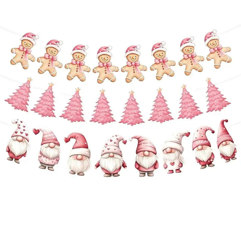 New Christmas Decorations, Flags, Banners, Pull Flowers, Christmas Party Supplies, Atmosphere Layout, Props, Decorations