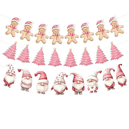 New Christmas Decorations, Flags, Banners, Pull Flowers, Christmas Party Supplies, Atmosphere Layout, Props, Decorations