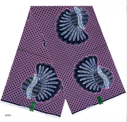 Latest Style Ankara Wax Print Fabric High Quality African Wax  Fabric 100% Cotton Soft African Guaranteed Veritable Real Wax