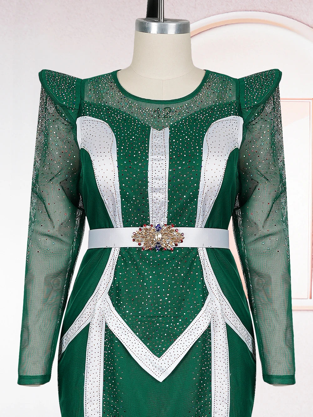 Plus Size African Party Dresses for Women Dashiki Diamond Pleated Long Dress Elegant Turkey Muslim Wedding Evening Gown 2026