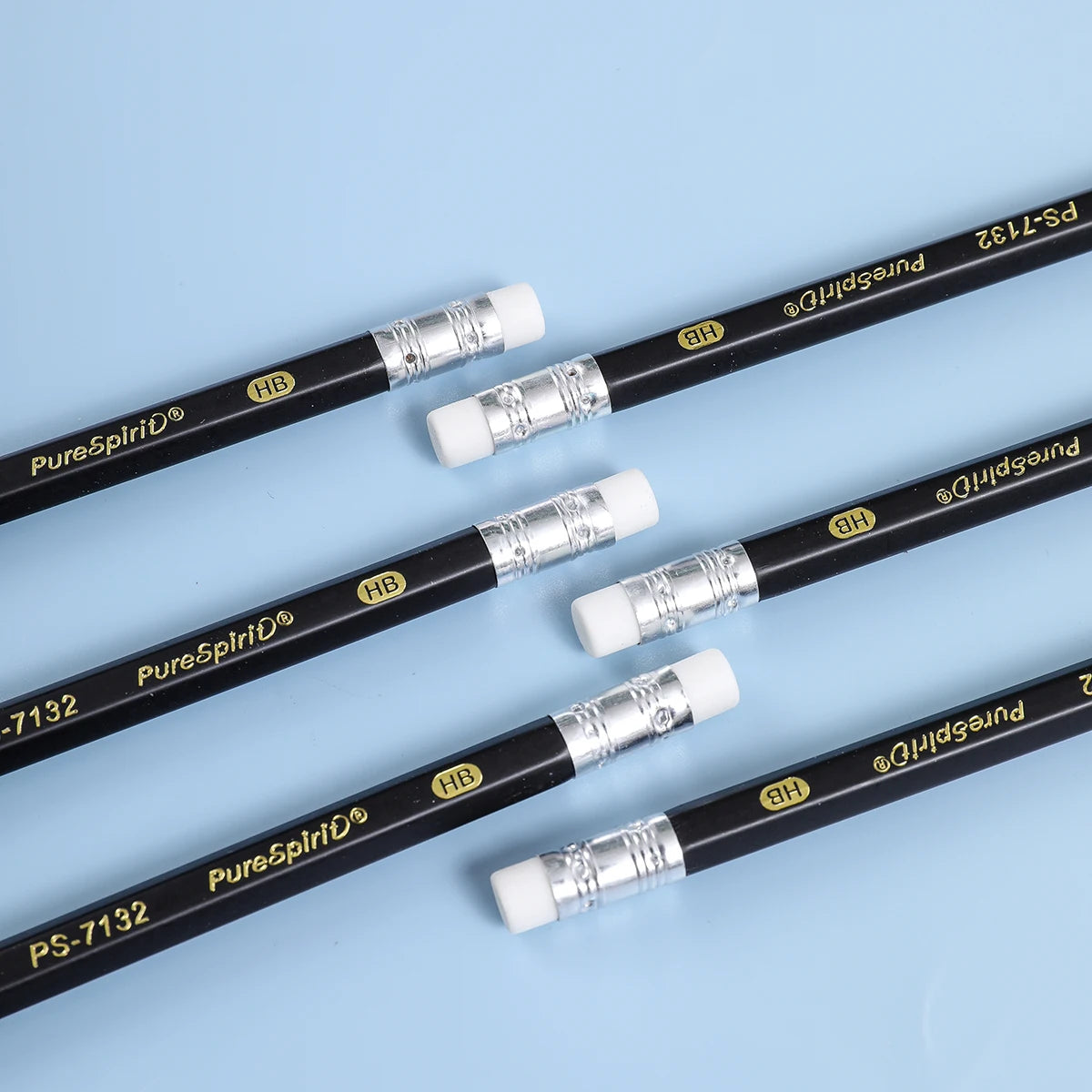 12PCS Woodcased Pencils with Eraser Pre-sharpened HB Lead Graphite Pencils for Students Adults School, Office