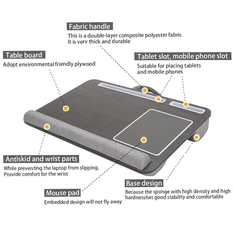 Multi Purpose Laptop Desk Leg Table