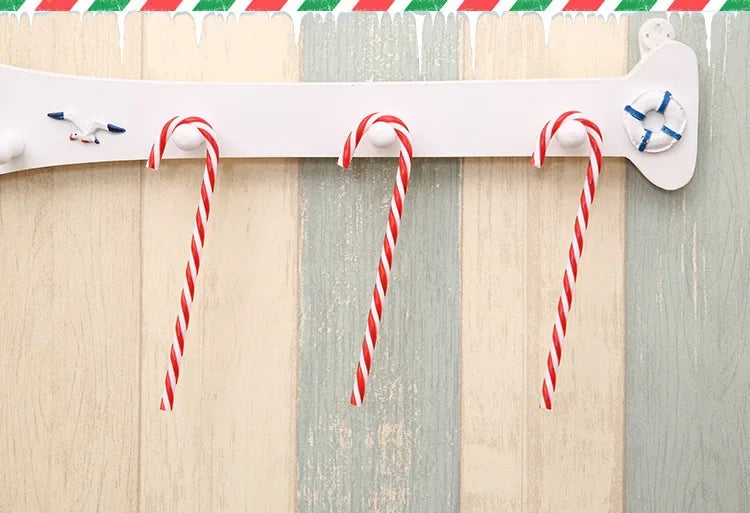 Christmas Decorations Christmas Tree Ornaments Christmas Candy Canes Red and White Canes, Holiday Scene Decorations