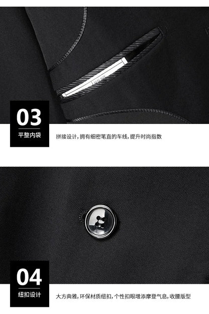 Crisluvᵀᴹ Men’s 8XL Business Suit Set – Slim Fit Blazer &amp; Pants