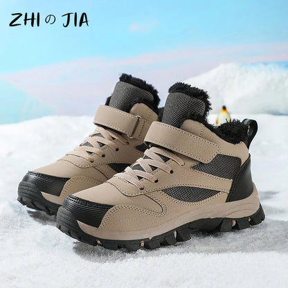 Crisluv Kids Plush Winter Snow Boots
