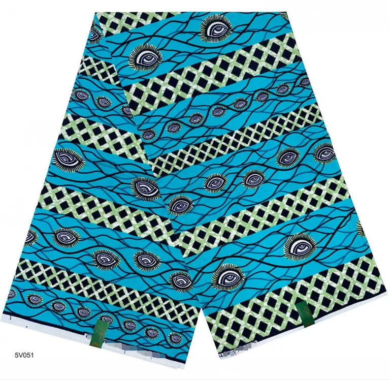 Latest Style Ankara Wax Print Fabric High Quality African Wax  Fabric 100% Cotton Soft African Guaranteed Veritable Real Wax