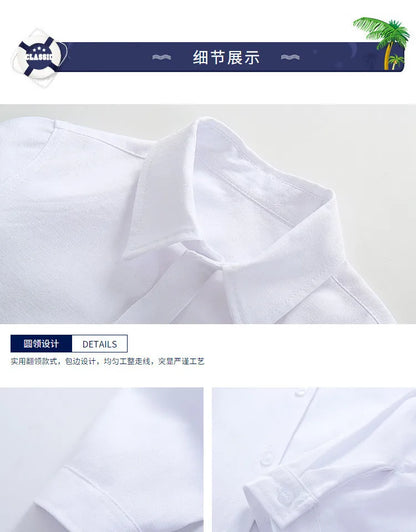 Girls Long Sleeve White School Uniform Shirt
