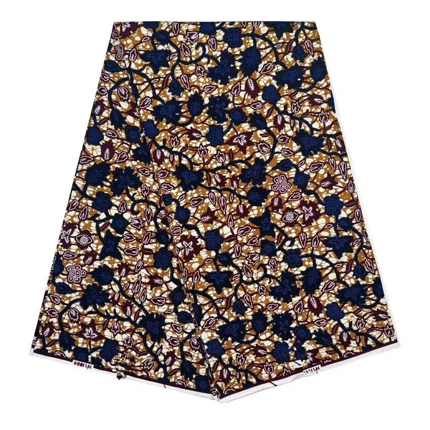 Print Guaranteed Veritable Ankara African Real Wax Fabric Soft Pagne for Dress New Arrival High Quality Original 100% Cotton