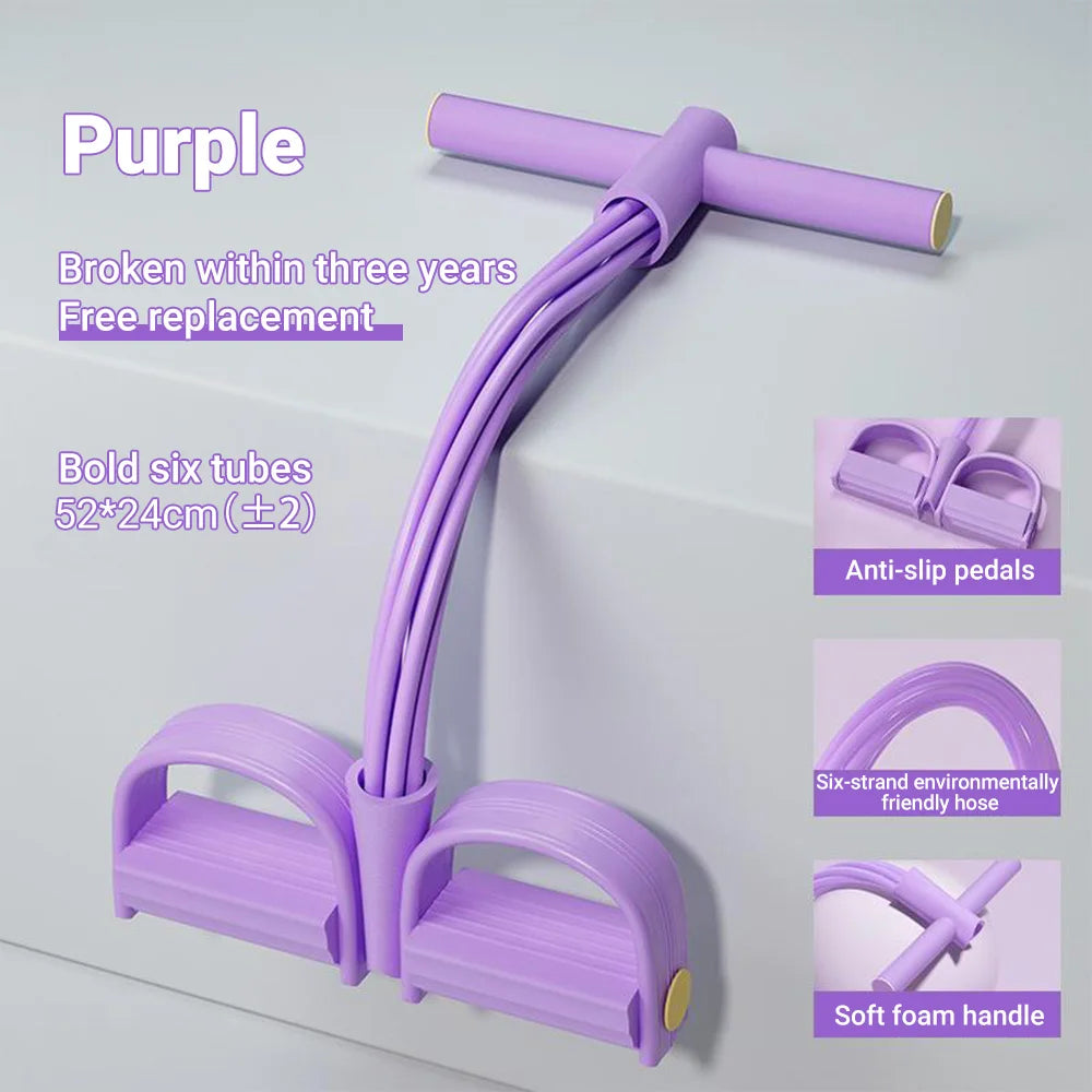 Crisluv 6-Tube Pedal Resistance Bands