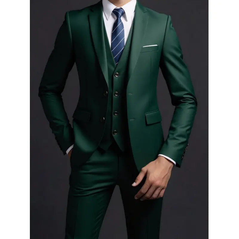 Suit (Blazer+ Vest + Trousers) Men&