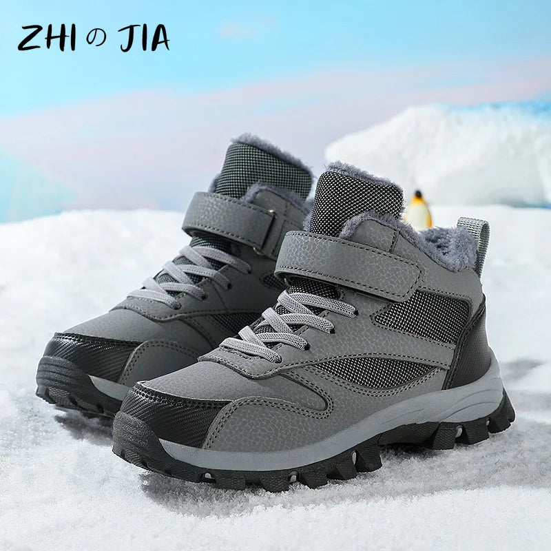 Crisluv Kids Plush Winter Snow Boots