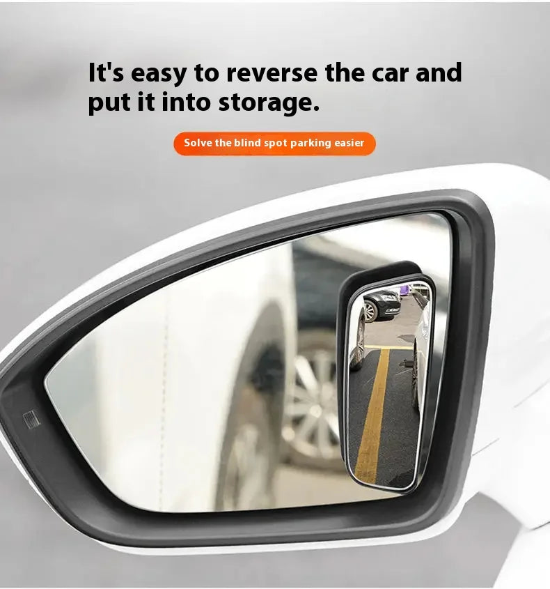 360 Degree Adjustable Blind Spot Mirror 2Pcs Wide Angle Car Mirror