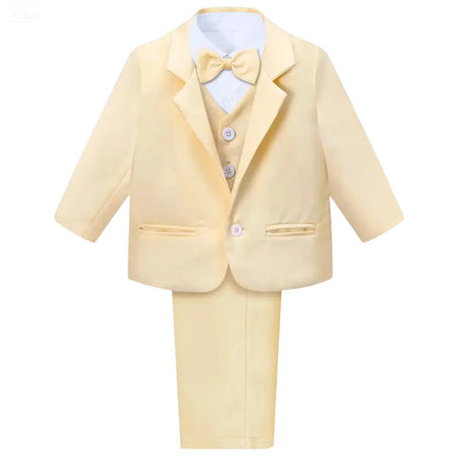 Baby Boy Tuxedo Suit – Infant Formal Wedding &amp; Birthday Gentleman Outfit