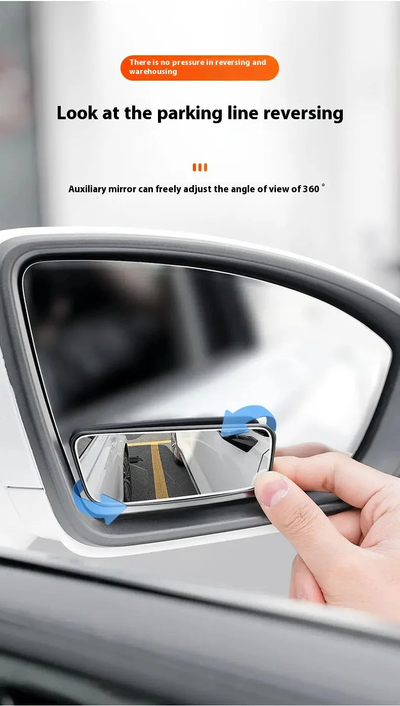360 Degree Adjustable Blind Spot Mirror 2Pcs Wide Angle Car Mirror