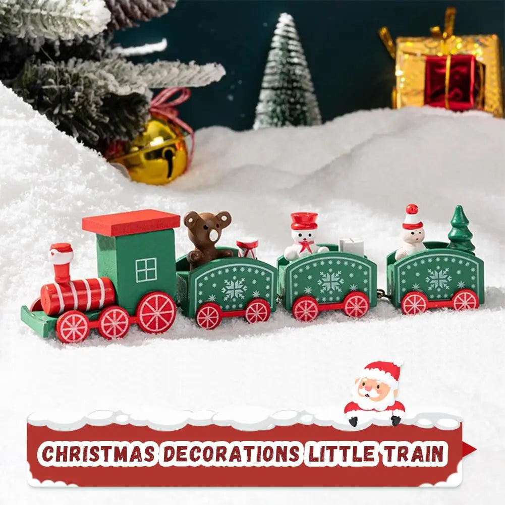 Christmas Train Merry Christmas Decorations For Home 2025 Cristmas Ornament Xmas Navidad Noel Gifts Happy New Year 2026 Gifts