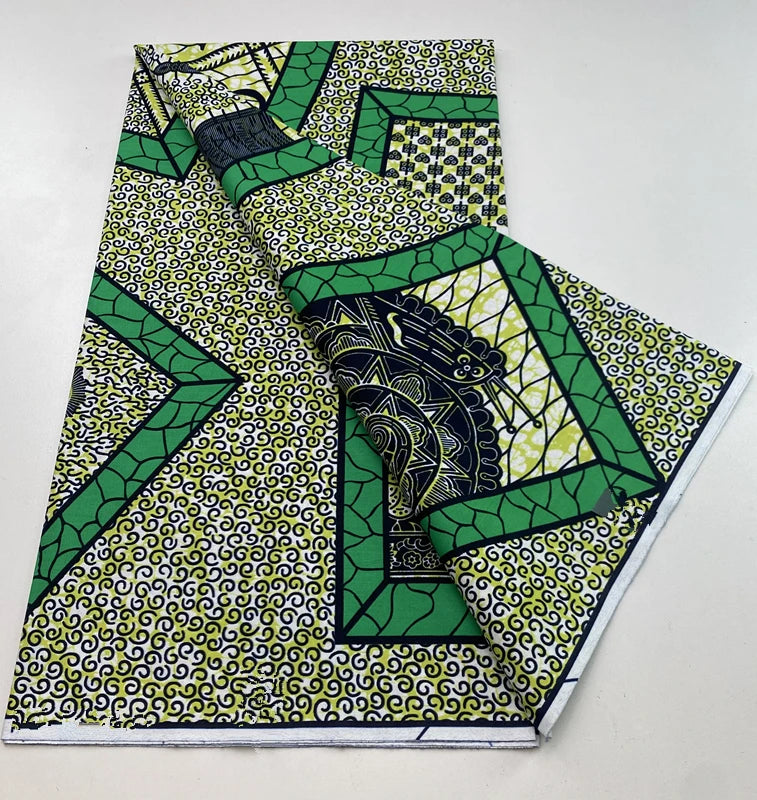 100% Cotton Batik Nigeria Women Style Ankara Wax Fabric Soft Pagne 2025 New Guaranteed Veritable African Real Wax Prints Fabric