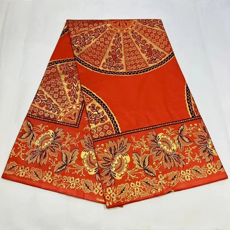 Print Guaranteed Veritable Ankara African Real Wax Fabric Soft Pagne for Dress New Arrival High Quality Original 100% Cotton