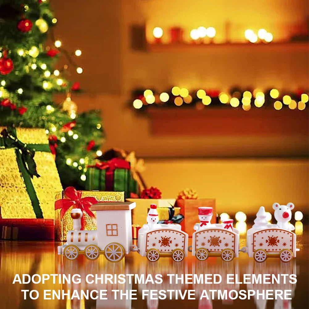 Christmas Train Merry Christmas Decorations For Home 2024 Cristmas Ornament Xmas Navidad Noel Gifts Happy New Year 2025 Gifts