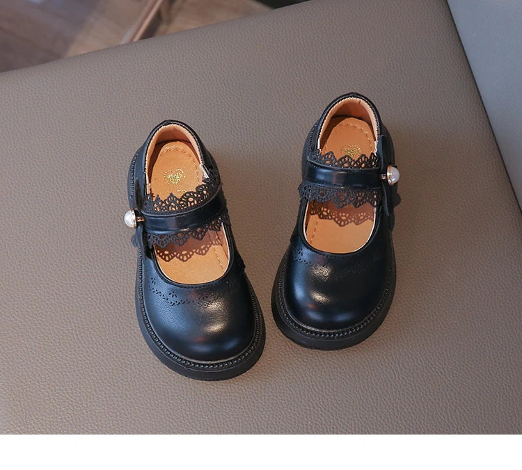Girls Fashion Leather Flats – Soft Sole