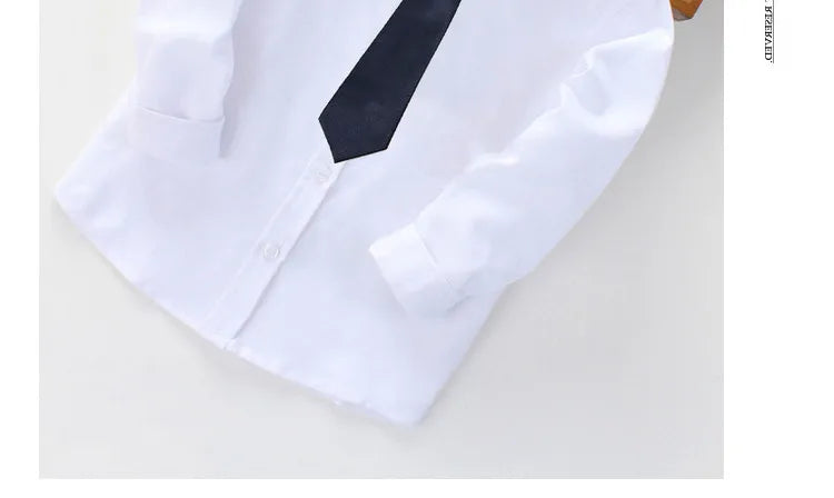 Girls Long Sleeve White School Uniform Shirt