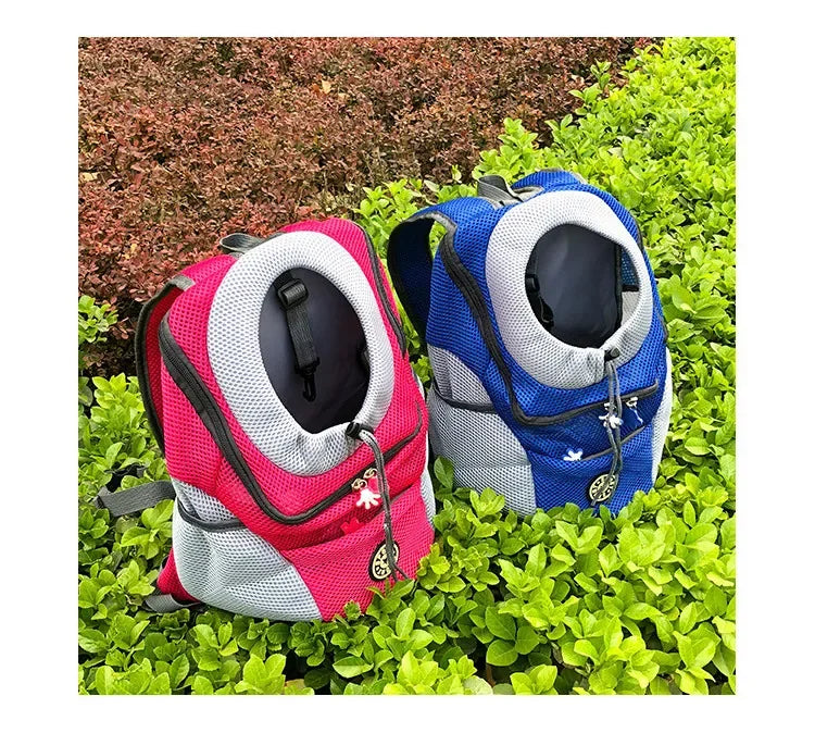 Crisluvᵀᴹ Double-Shoulder Pet Carrier Backpack – Breathable Travel Dog Bag