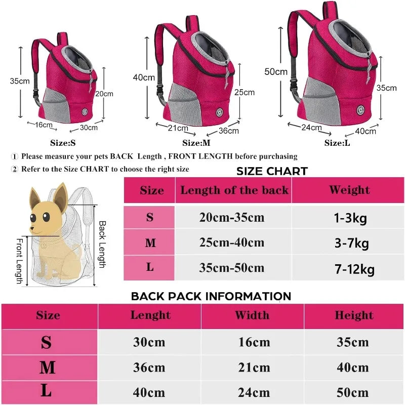 Crisluvᵀᴹ Double-Shoulder Pet Carrier Backpack – Breathable Travel Dog Bag