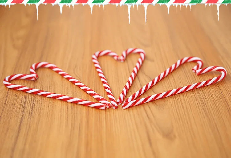 Christmas Decorations Christmas Tree Ornaments Christmas Candy Canes Red and White Canes, Holiday Scene Decorations